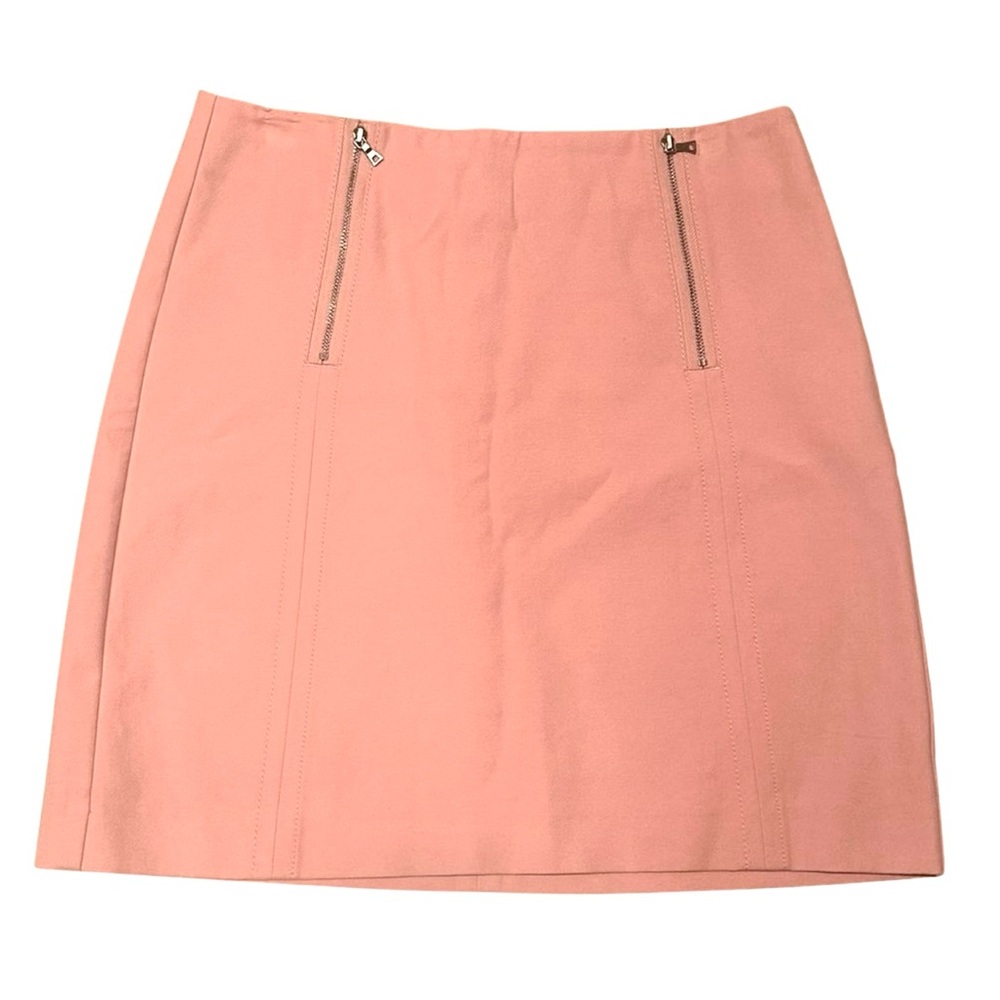 ✨NWOT LOFT Blush Pink Mini Skirt w/ Zipper Detail - Size 4 Soft & Preppy Fashion